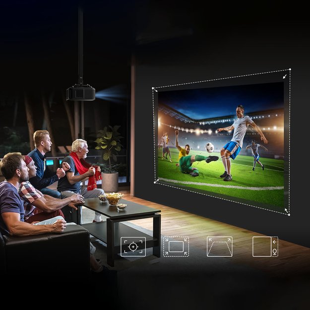 Yaber K3 Pro LCD FullHD 1080p Multimedia Projector with JBL Speakers and Subwoofer - Black 29