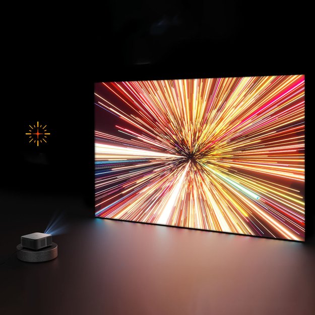 Yaber K3 Pro LCD FullHD 1080p Multimedia Projector with JBL Speakers and Subwoofer - Black 27