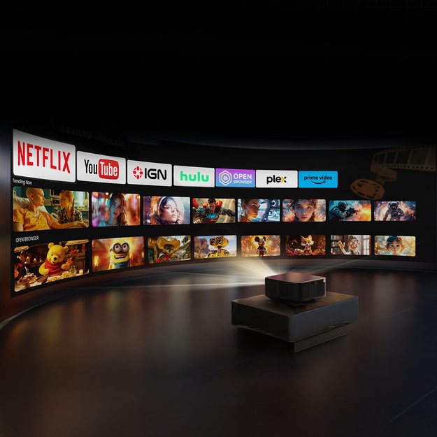 Yaber K3 Pro LCD FullHD 1080p Multimedia Projector with JBL Speakers and Subwoofer - Black 23