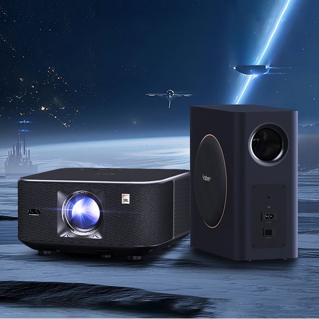 Yaber K3 Pro LCD FullHD 1080p Multimedia Projector with JBL Speakers and Subwoofer - Black 25