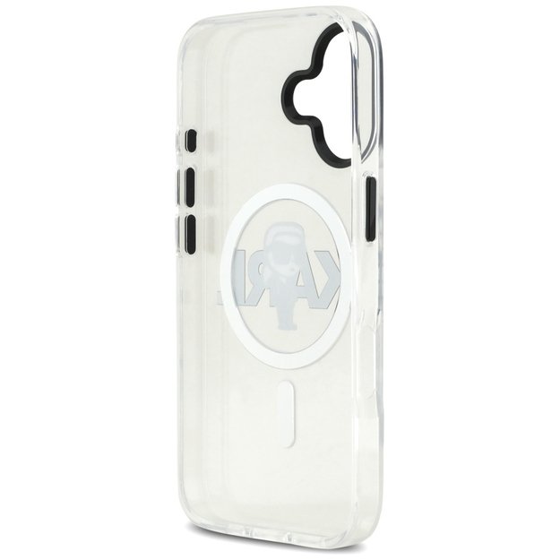 Karl Lagerfeld IML Karl Sketch Logo MagSafe Case for iPhone 17 - Transparent 6