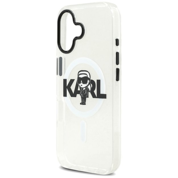 Karl Lagerfeld IML Karl Sketch Logo MagSafe Case for iPhone 17 - Transparent 5