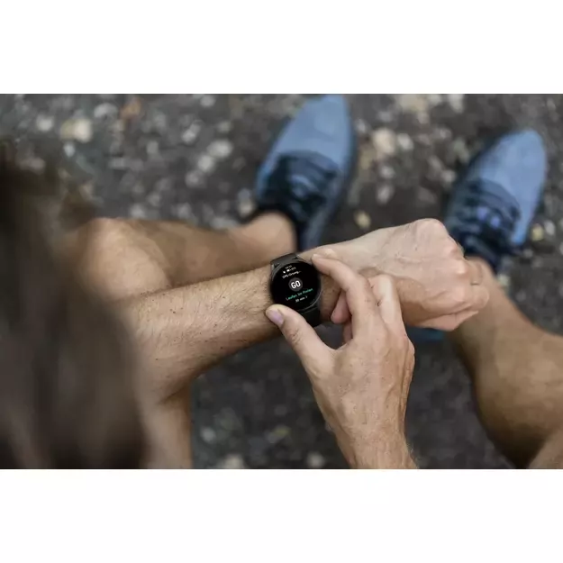 Hama 8900 GPS AMOLED Smartwatch 1.43  with Silicone Strap - Black 18