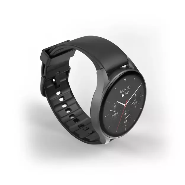 Hama 8900 GPS AMOLED Smartwatch 1.43  with Silicone Strap - Black 8