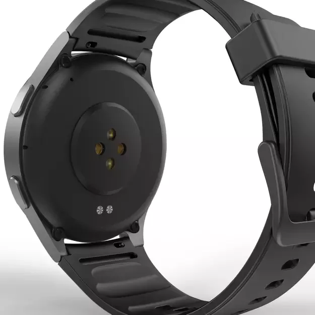 Hama 8900 GPS AMOLED Smartwatch 1.43  with Silicone Strap - Black 6