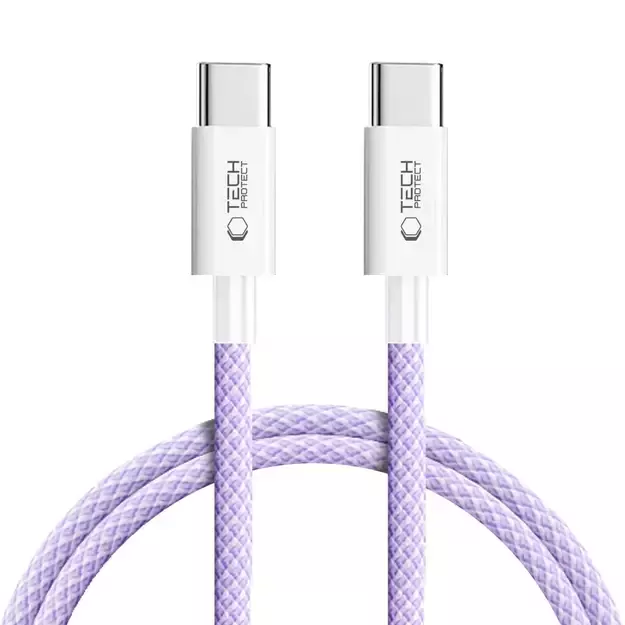Tech-Protect Ultraboost Lite USB-C PD60W/3A Cable 1m - Purple
