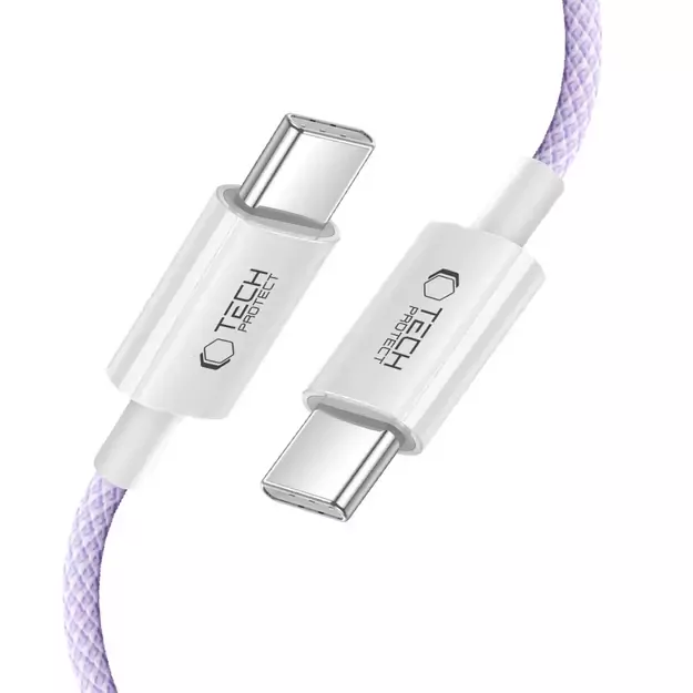 Tech-Protect Ultraboost Lite USB-C PD60W/3A Cable 1m - Purple 3