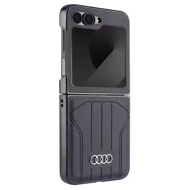 Audi Synthetic Leather MagSafe Case for Samsung Galaxy Z Flip 6 - Black 9