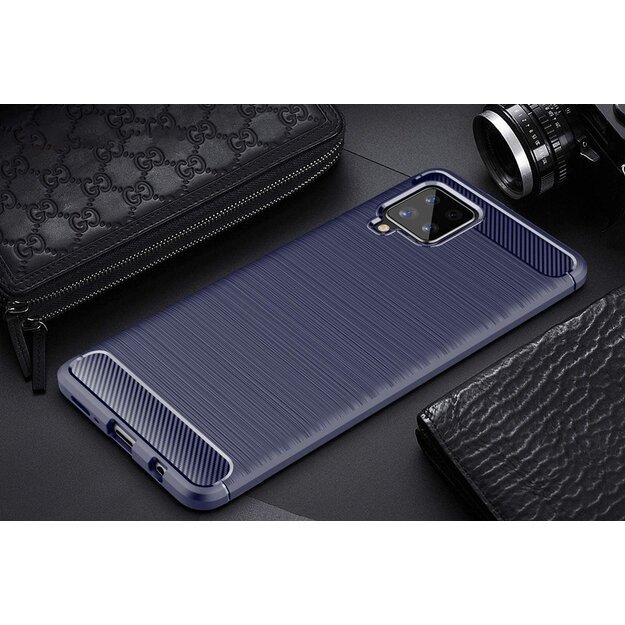 Carbon Case Flexible Cover TPU Case for Samsung Galaxy A42 5G black 10