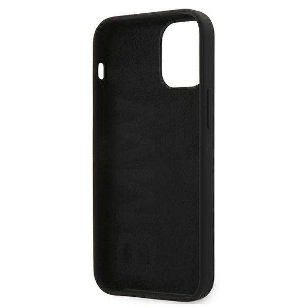 Etui BMW BMHCP12SSILBK iPhone 12 mini 5,4  czarny/black hardcase Silicone Signature 6