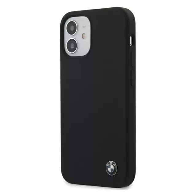 Etui BMW BMHCP12SSILBK iPhone 12 mini 5,4  czarny/black hardcase Silicone Signature 9