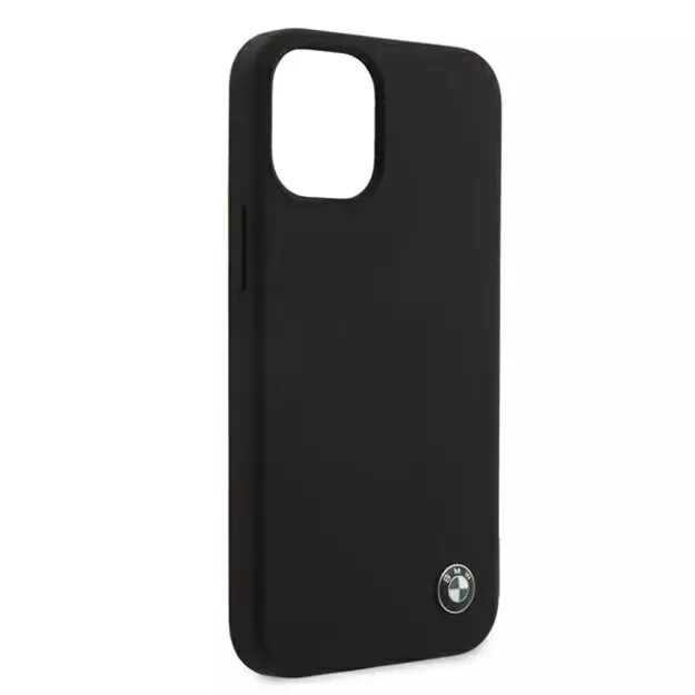Etui BMW BMHCP12SSILBK iPhone 12 mini 5,4  czarny/black hardcase Silicone Signature 15