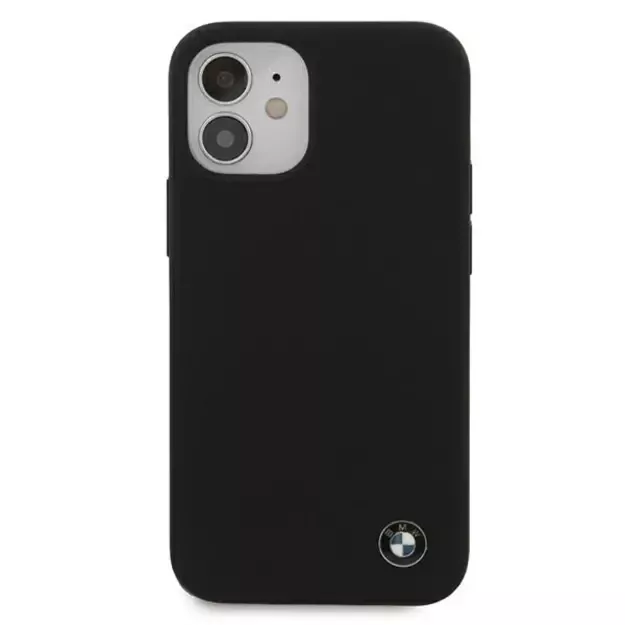 Etui BMW BMHCP12SSILBK iPhone 12 mini 5,4  czarny/black hardcase Silicone Signature 10