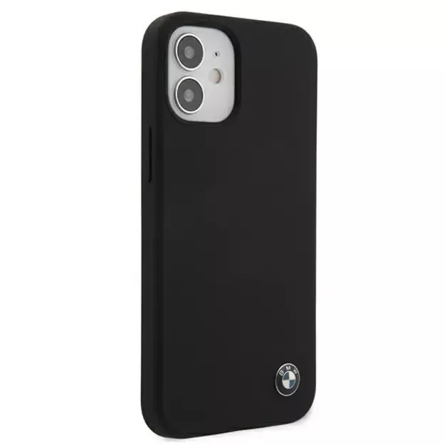 Etui BMW BMHCP12SSILBK iPhone 12 mini 5,4  czarny/black hardcase Silicone Signature 11