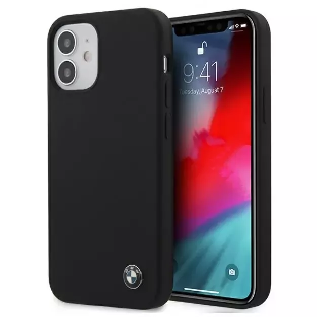 Etui BMW BMHCP12SSILBK iPhone 12 mini 5,4  czarny/black hardcase Silicone Signature