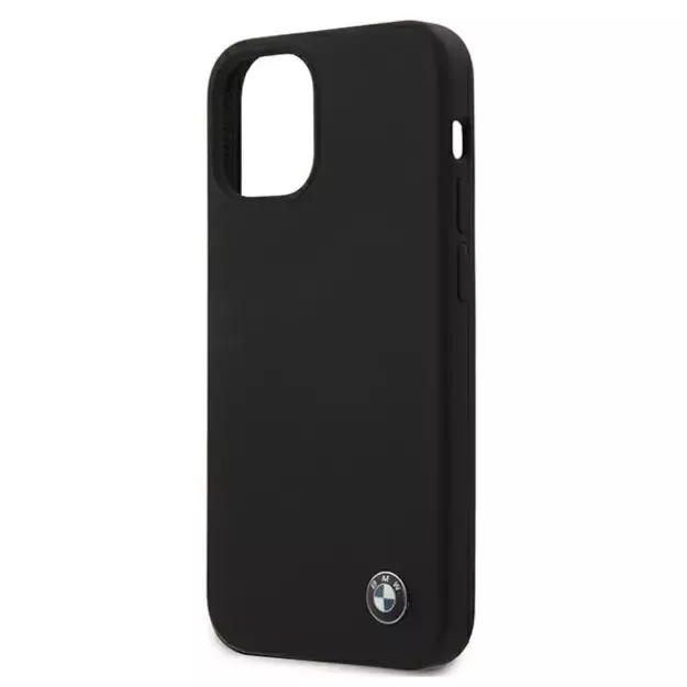 Etui BMW BMHCP12SSILBK iPhone 12 mini 5,4  czarny/black hardcase Silicone Signature 13