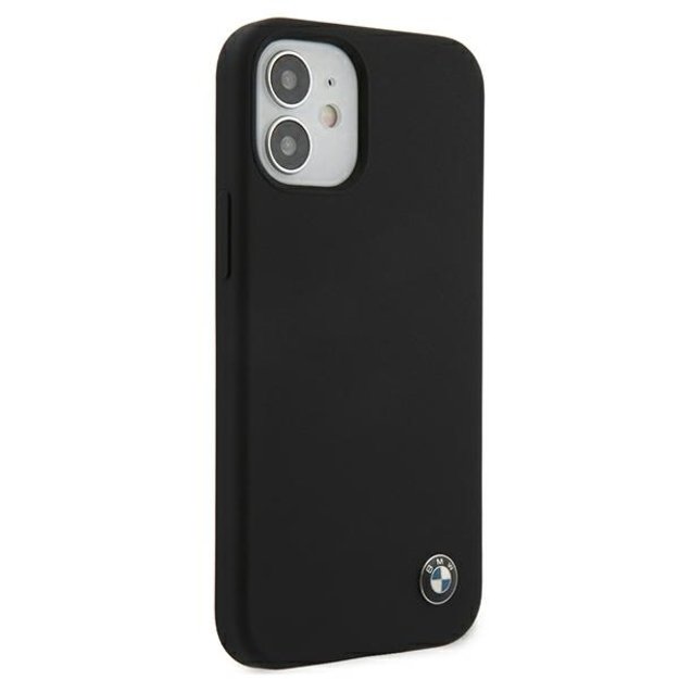 Etui BMW BMHCP12SSILBK iPhone 12 mini 5,4  czarny/black hardcase Silicone Signature 3