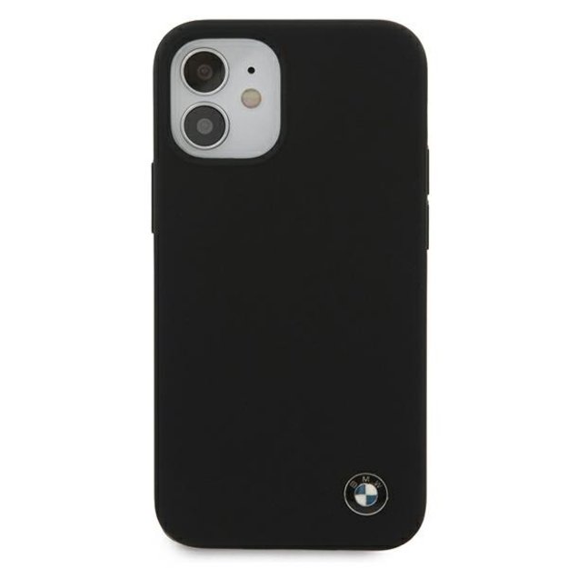 Etui BMW BMHCP12SSILBK iPhone 12 mini 5,4  czarny/black hardcase Silicone Signature 2