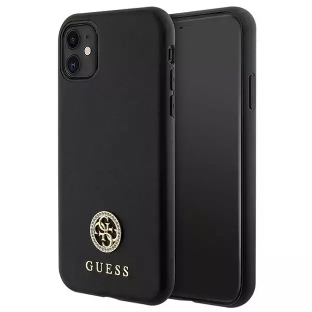 Guess Strass Metal Logo iPhone 11 / Xr 6.1&quot  Case - Black