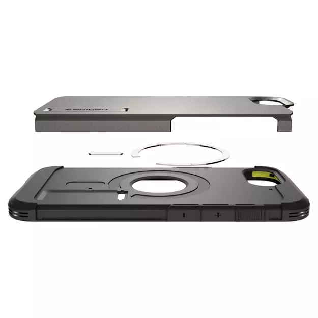 Spigen Tough Armor Case with MagSafe for iPhone 16e with Stand - Gray 30