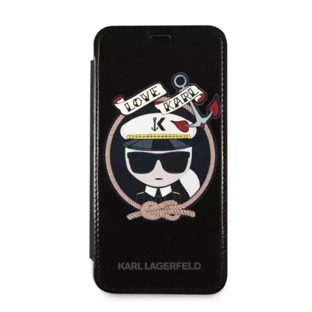 Karl Lagerfeld Signature Glitter iPhone X/Xs Case - Black 13