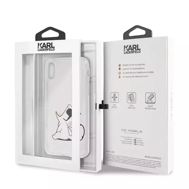 Karl Lagerfeld Choupette Fun iPhone X/Xs Case - Transparent 6