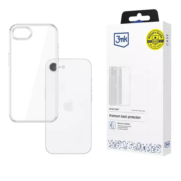 3mk Armor Case for Apple iPhone 16e - transparent