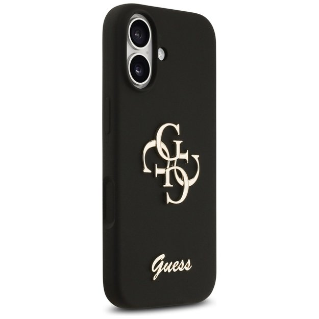 Guess Silicone Big 4G Script Case for iPhone 17 - Black 3