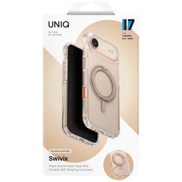 Uniq Swivix Rotating Kickstand 360 Case for iPhone Air - Gold 5