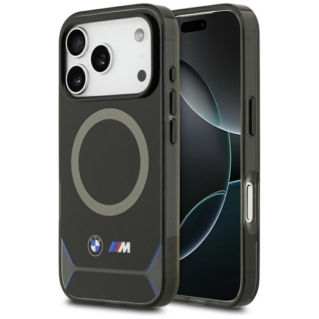 BMW M IML Metal Buttons &amp  Logo MagSafe Case for iPhone 17 Pro - Blue