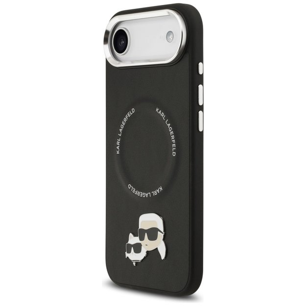 Karl Lagerfeld Karl &amp  Choupette Pins MagSafe Case for iPhone Air - Black 1
