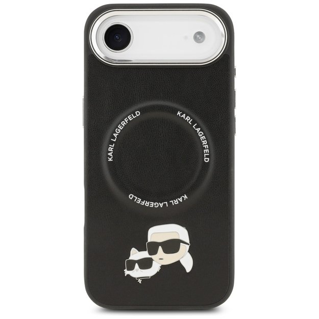 Karl Lagerfeld Karl &amp  Choupette Pins MagSafe Case for iPhone Air - Black 2