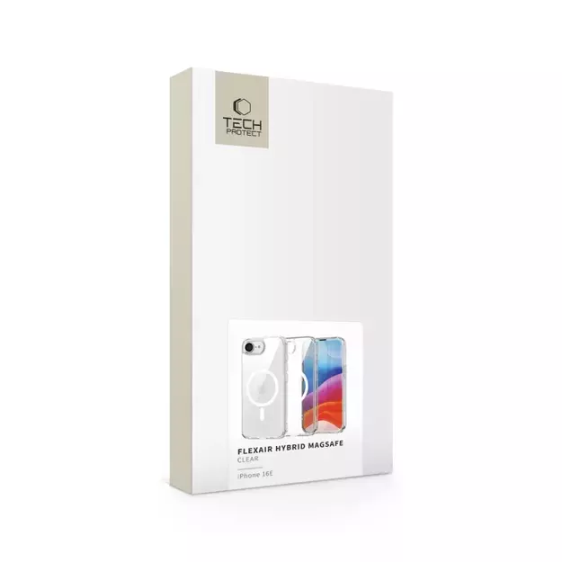 Tech-Protect FlexAir Hybrid MagSafe iPhone 16e Case - Clear 6