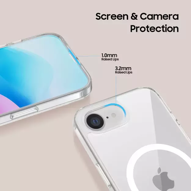 Tech-Protect FlexAir Hybrid MagSafe iPhone 16e Case - Clear 3