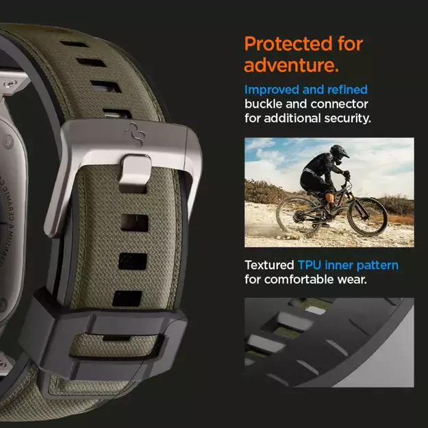 Spigen DuraPro Armor Strap for Apple Watch 44 / 45 / 46 / 49 mm - Green 23