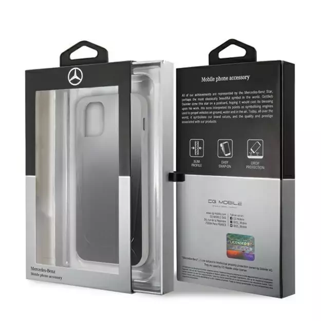 Mercedes MEHCP12SARGBK iPhone 12 mini 5,4  czarny/black hardcase Transparent Line 12