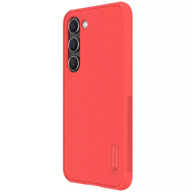 Nillkin Super Frosted Shield Pro case for Samsung Galaxy S23+ armored cover + phone stand red 1