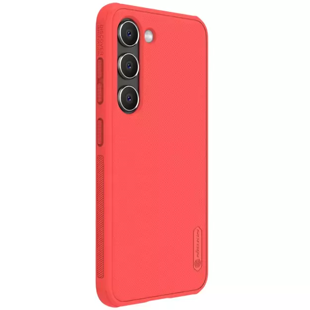 Nillkin Super Frosted Shield Pro case for Samsung Galaxy S23+ armored cover + phone stand red 2