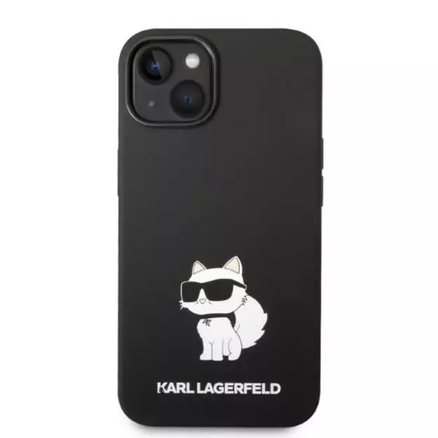 Karl Lagerfeld KLHMP14MSNCHBCK iPhone 14 Plus 6.7  hardcase black/black Silicone Choupette MagSafe 9