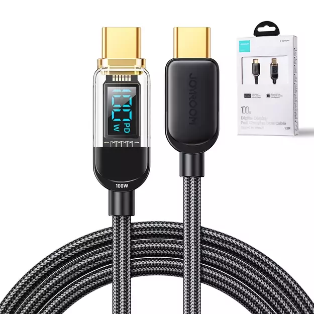 Joyroom A4 USB-C / USB-C 100W 1.2m Cable with Display - Black 14