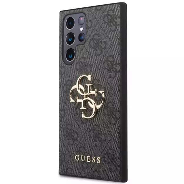 Guess GUHCS23L4GMGGR S23 Ultra S918 grey/grey hardcase 4G Big Metal Logo 1