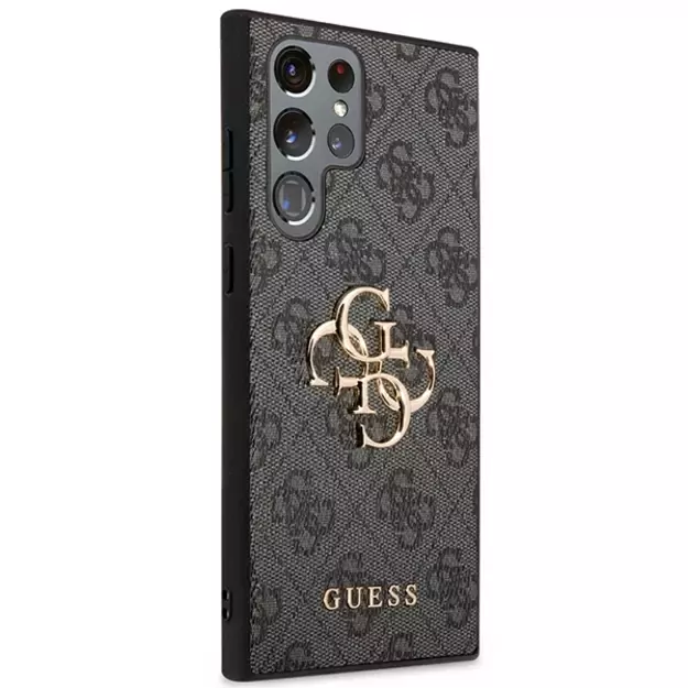 Guess GUHCS23L4GMGGR S23 Ultra S918 grey/grey hardcase 4G Big Metal Logo 3