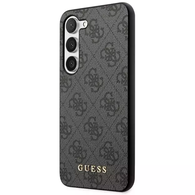 Guess GUHCS23SG4GFGR S23 S911 grey/grey hardcase 4G Metal Gold Logo 1