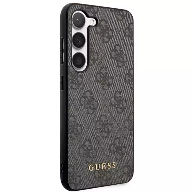 Guess GUHCS23SG4GFGR S23 S911 grey/grey hardcase 4G Metal Gold Logo 3