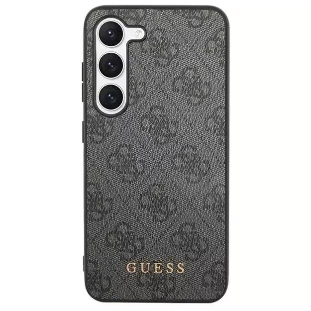 Guess GUHCS23SG4GFGR S23 S911 grey/grey hardcase 4G Metal Gold Logo 2