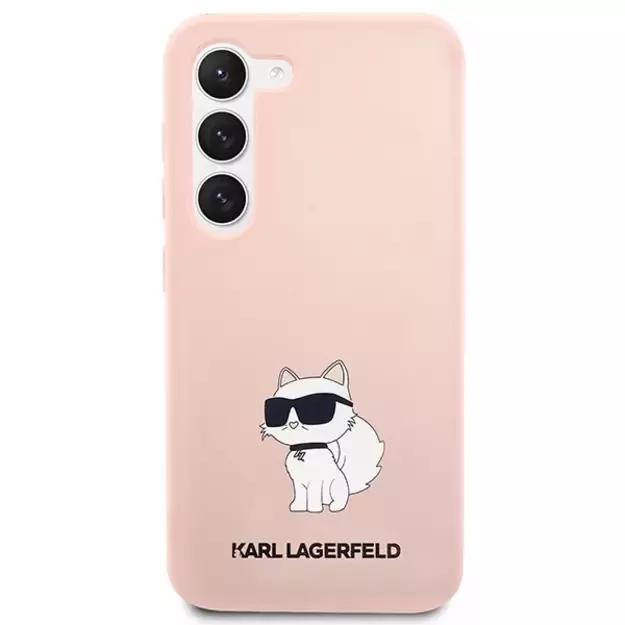 Karl Lagerfeld KLHCS23SSNCHBCP S23 S911 hardcase pink/pink Silicone Choupette 1