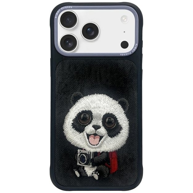 Nimmy Big Eyed Pet 2.0 Panda Case for iPhone 17 Pro Max - Black