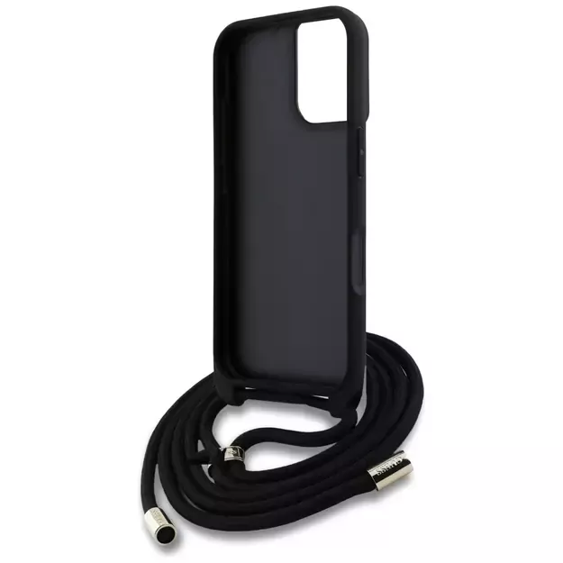 Guess 4G Big Logo Cord Stap Crossbody Case for iPhone 16 Plus Brown 11