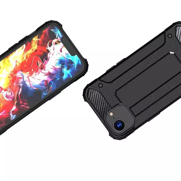 Hybrid Armor Case for iPhone 16e - Black 10