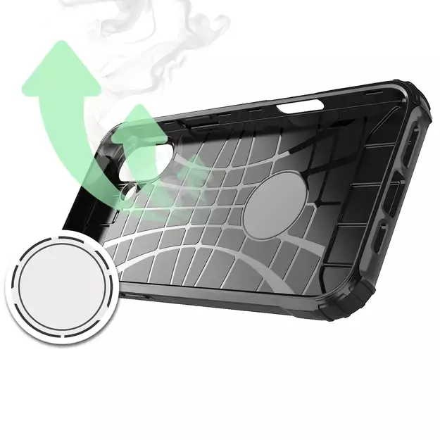 Hybrid Armor Case for iPhone 16e - Black 13